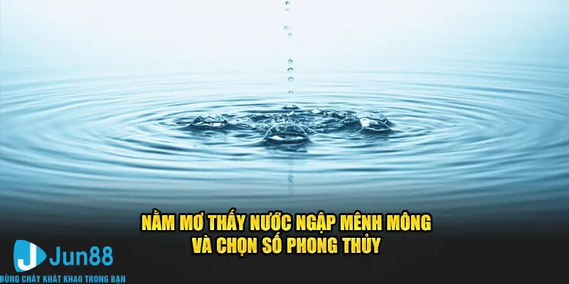 Nằm mơ thấy nước ngập mênh mông và chọn số phong thủy